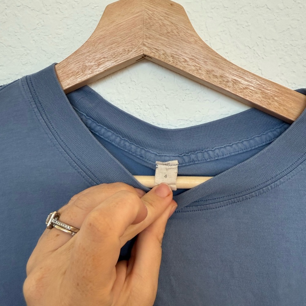 Lululemon Long Sleeve Shirt Blue Size 4 - Picture 4 of 4